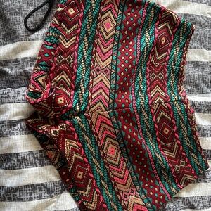 High Waisted Printed Shorts